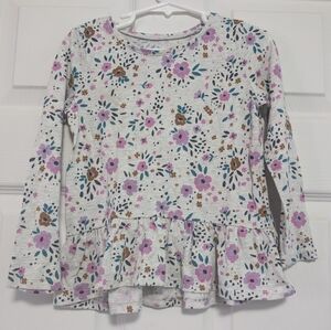 Jumping Beans Purple and White Long Sleeve Tee